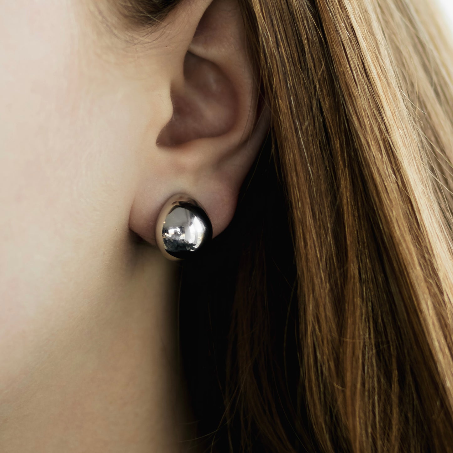 Elegant Silver-Tone Clip-On Earrings