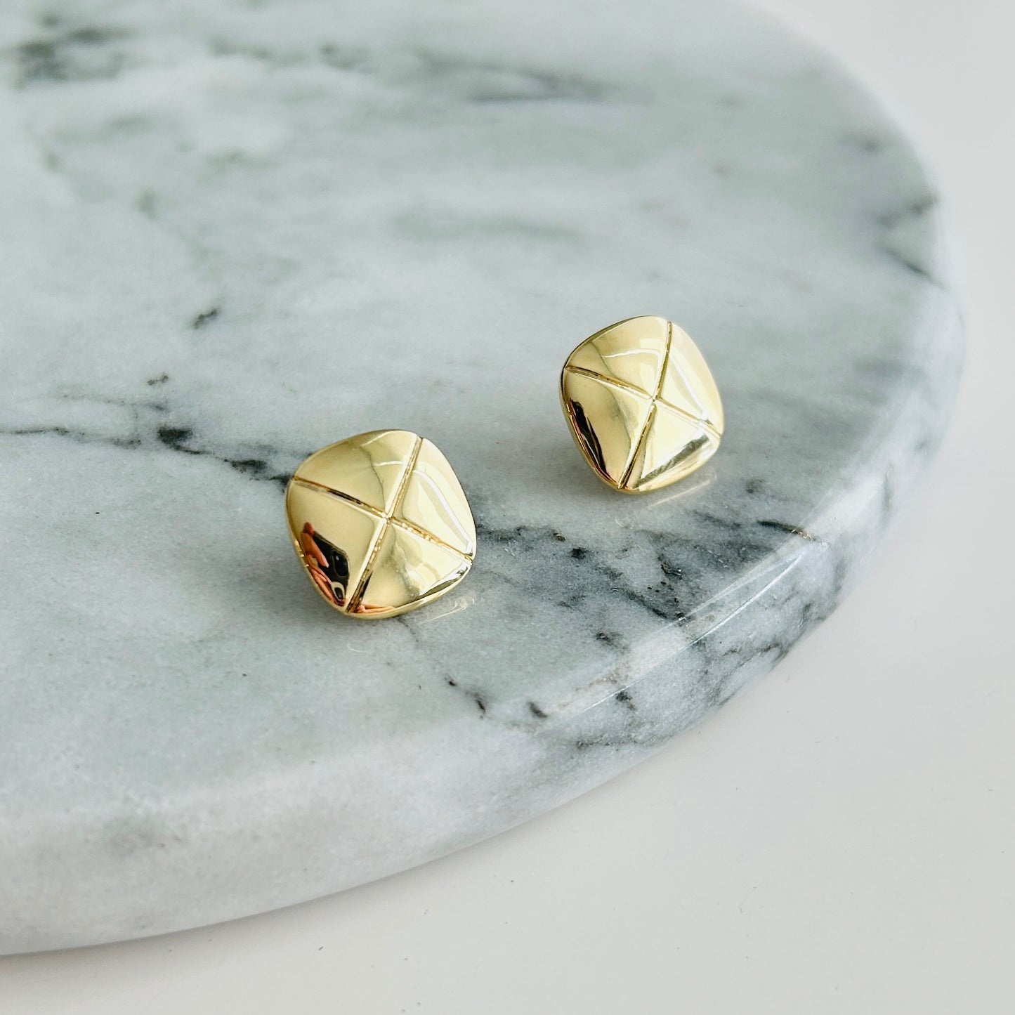 14k Gold Plated Sterling Silver Stud Earrings