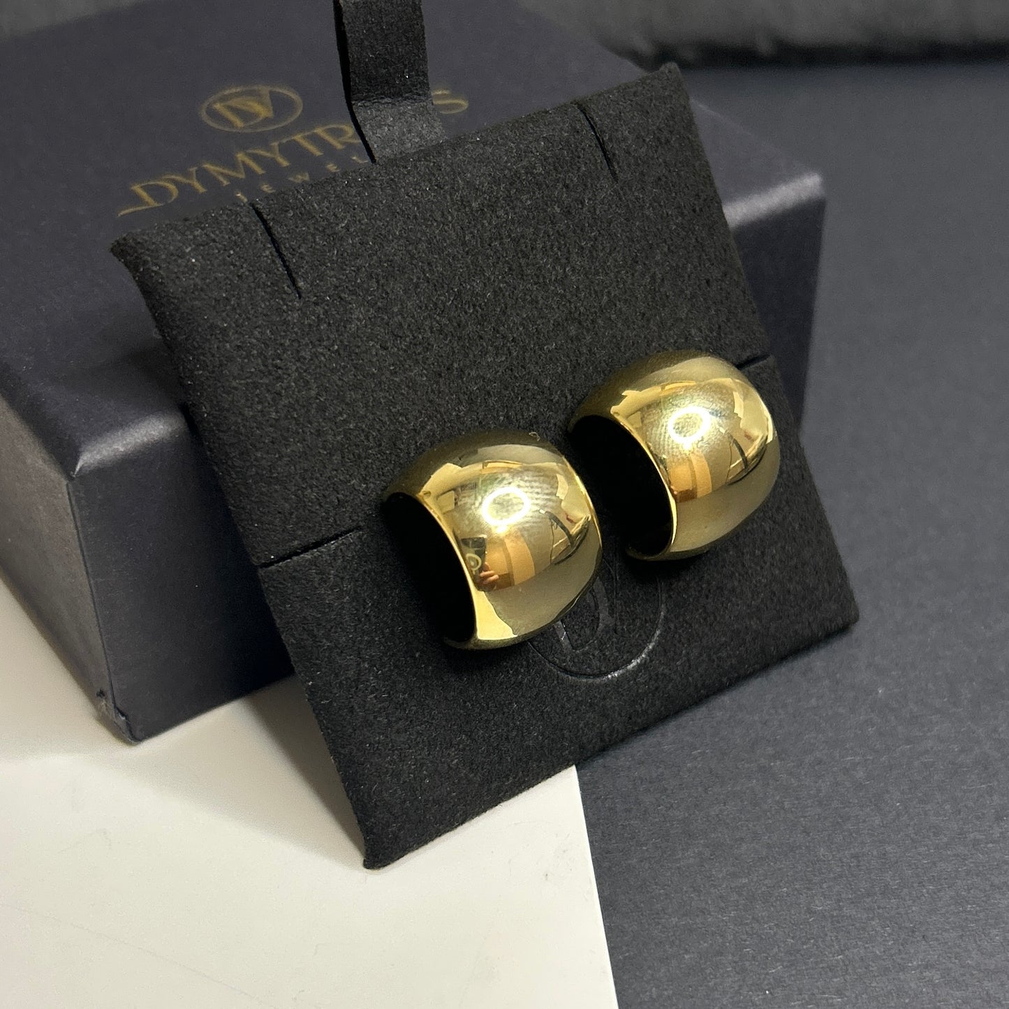 18K Gold-Plated Chunky Stud Earrings